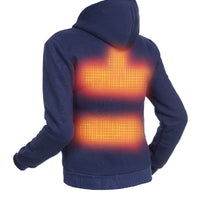 Opvarmet Hoodie - Damer | Dual Heating - Marine Blå