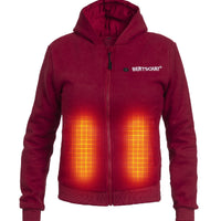 Opvarmet Hoodie PRO - Damer | Bourgogne