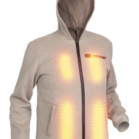 Opvarmet Hoodie - Mænd | Dual Heating - Beige