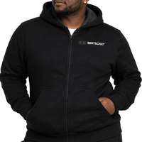 Opvarmet Hoodie - Mænd | Dual Heating - Sort