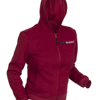 Opvarmet Hoodie - Damer | Dual Heating - Bourgogne