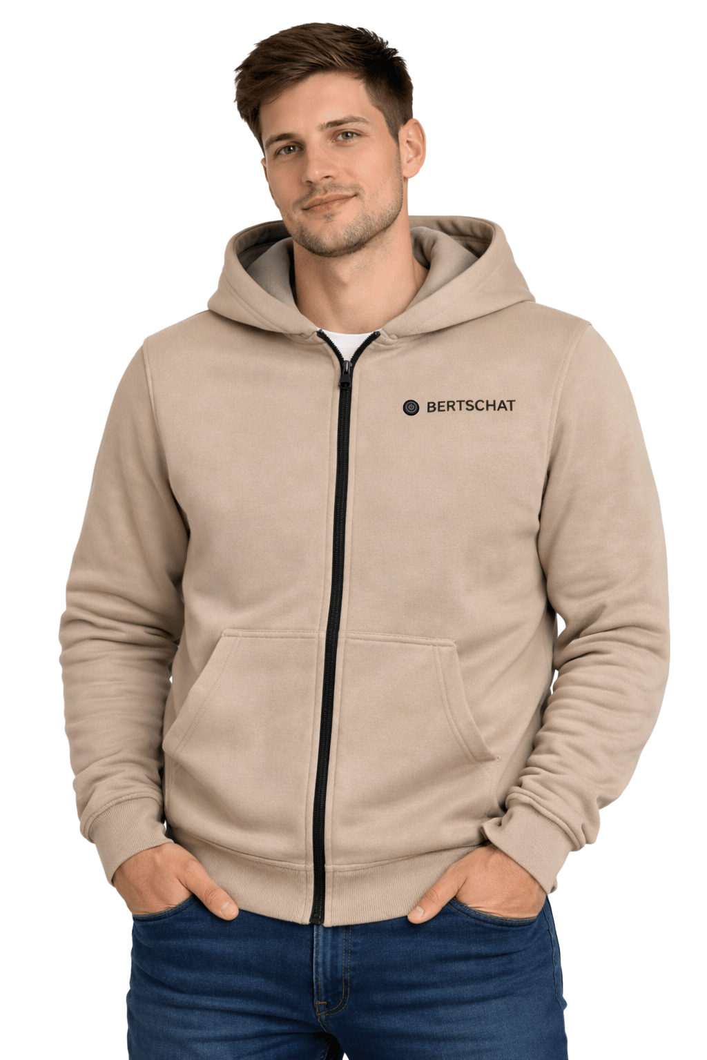 Opvarmet Hoodie PRO - Mænd | Beige