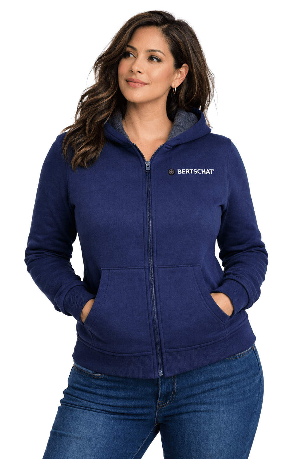 Opvarmet Hoodie PRO - Damer | Marine Blå
