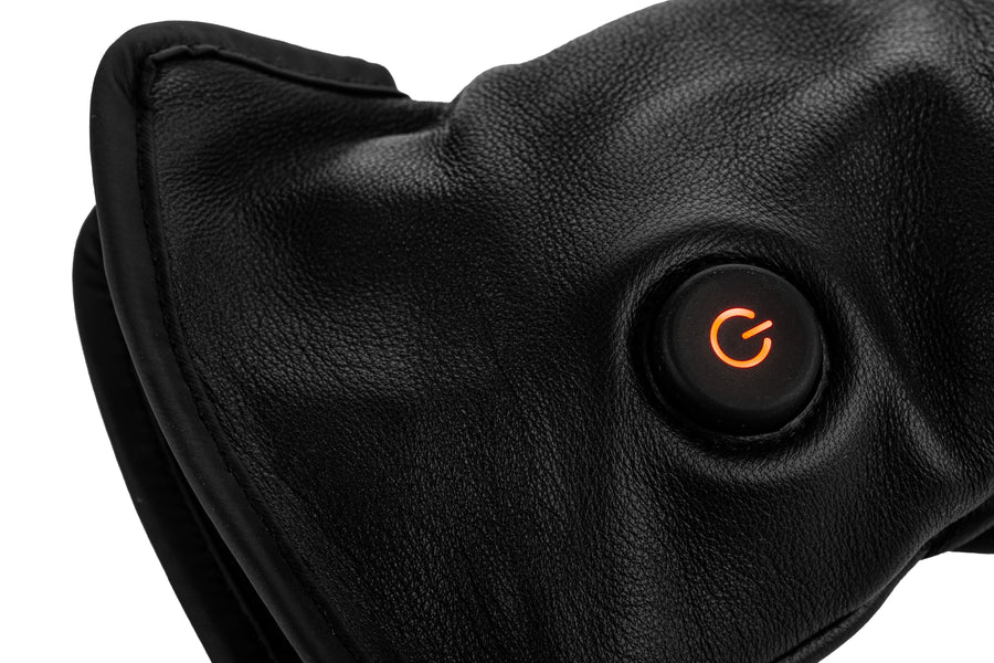 Opvarmede Læderhandsker til Kvinder – USB-C | Lammeskin
