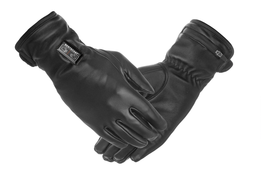 Opvarmede Læderhandsker til Damer – Dual Heating