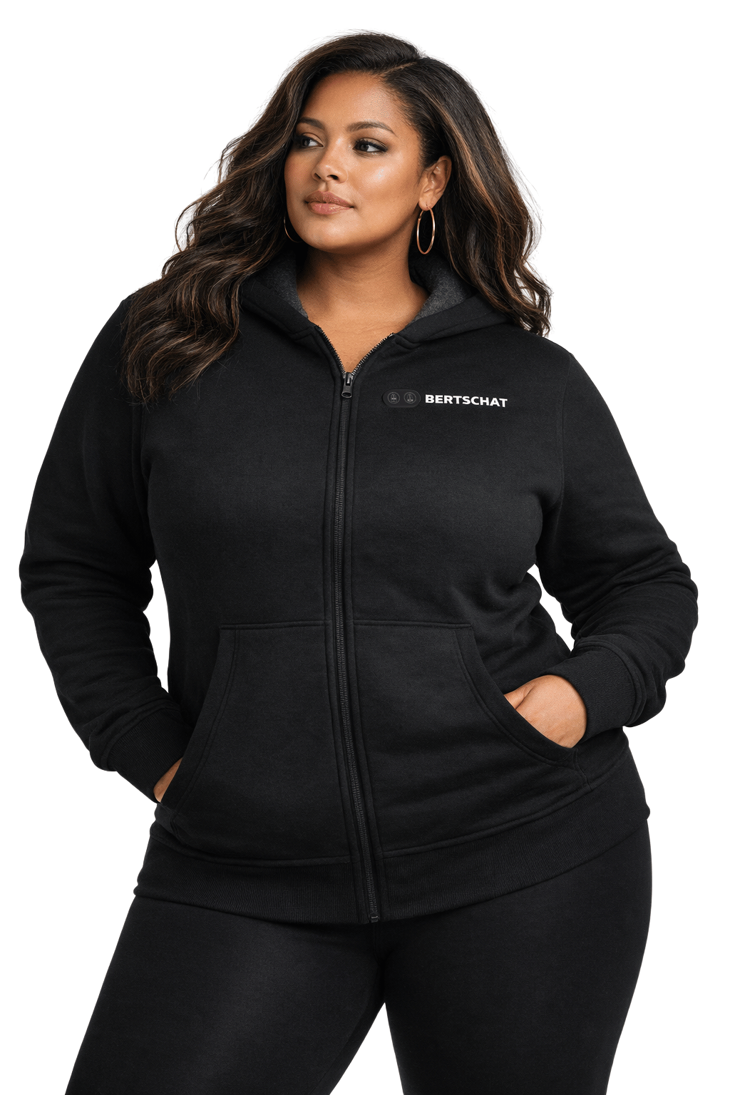Opvarmet Hoodie - Damer | Dual Heating - Sort