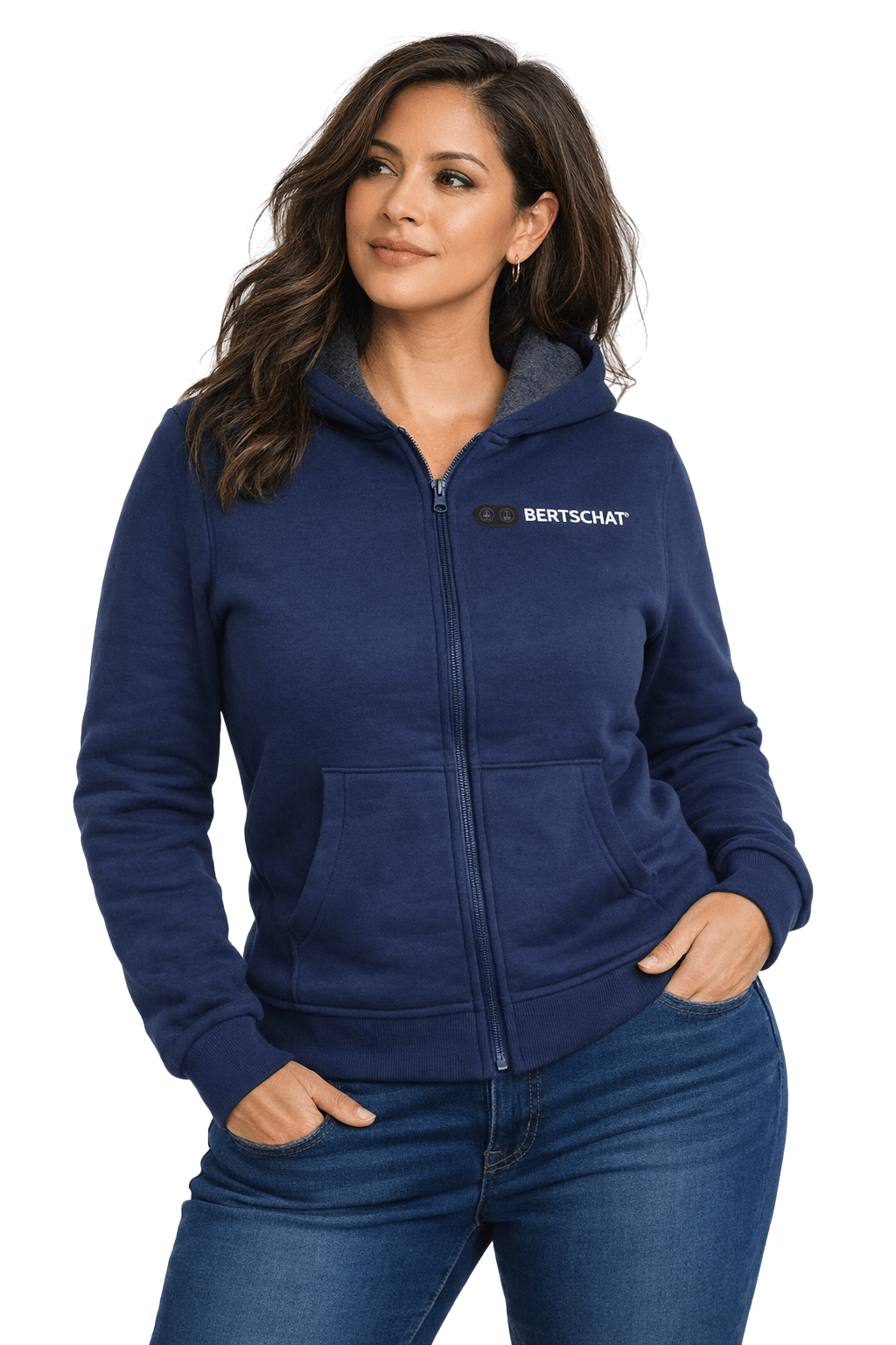 Opvarmet Hoodie - Damer | Dual Heating - Marine Blå