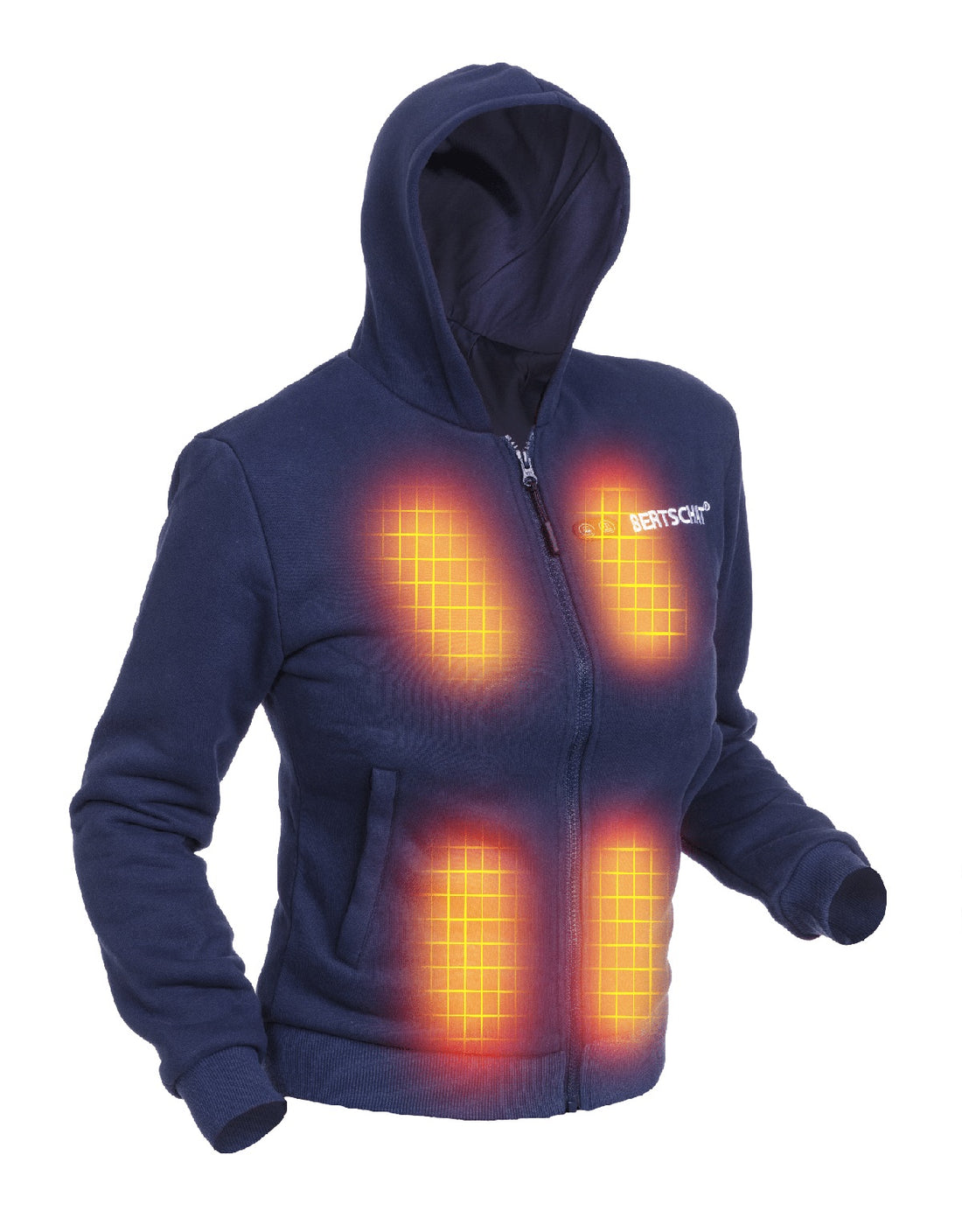 Opvarmet Hoodie - Damer | Dual Heating - Marine Blå