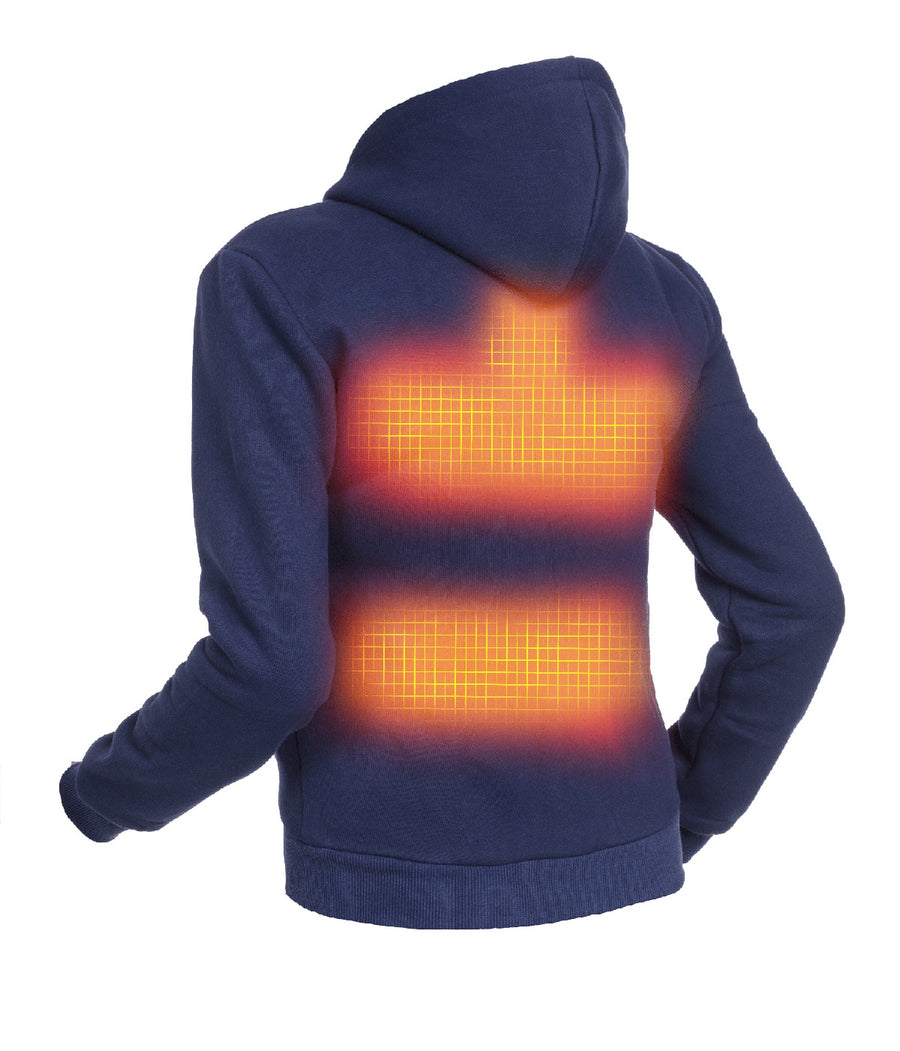 Opvarmet Hoodie - Damer | Dual Heating - Marine Blå