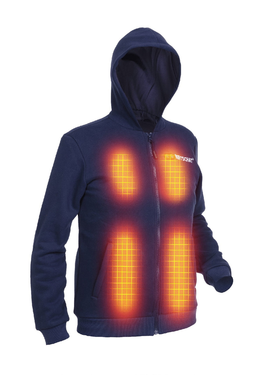 Opvarmet Hoodie - Mænd | Dual Heating - Marine Blå