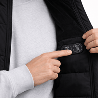 Opvarmet Vatteret Vest til Herrer Sort – Dual Heating