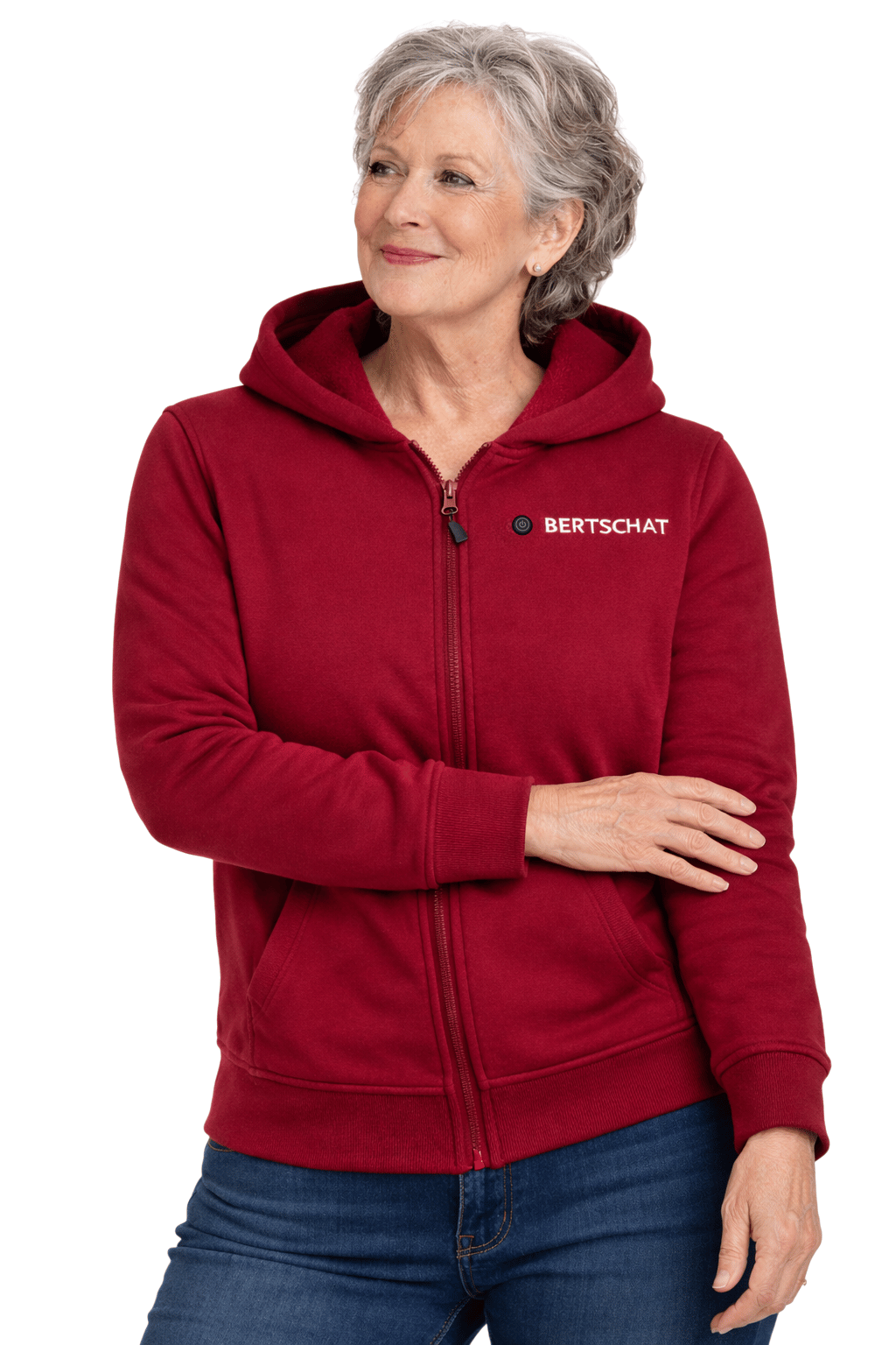 Opvarmet Hoodie PRO - Damer | Bourgogne