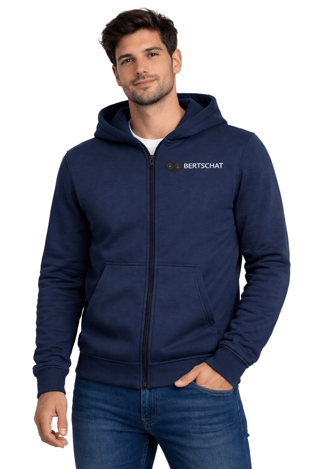 Opvarmet Hoodie - Mænd | Dual Heating - Marine Blå