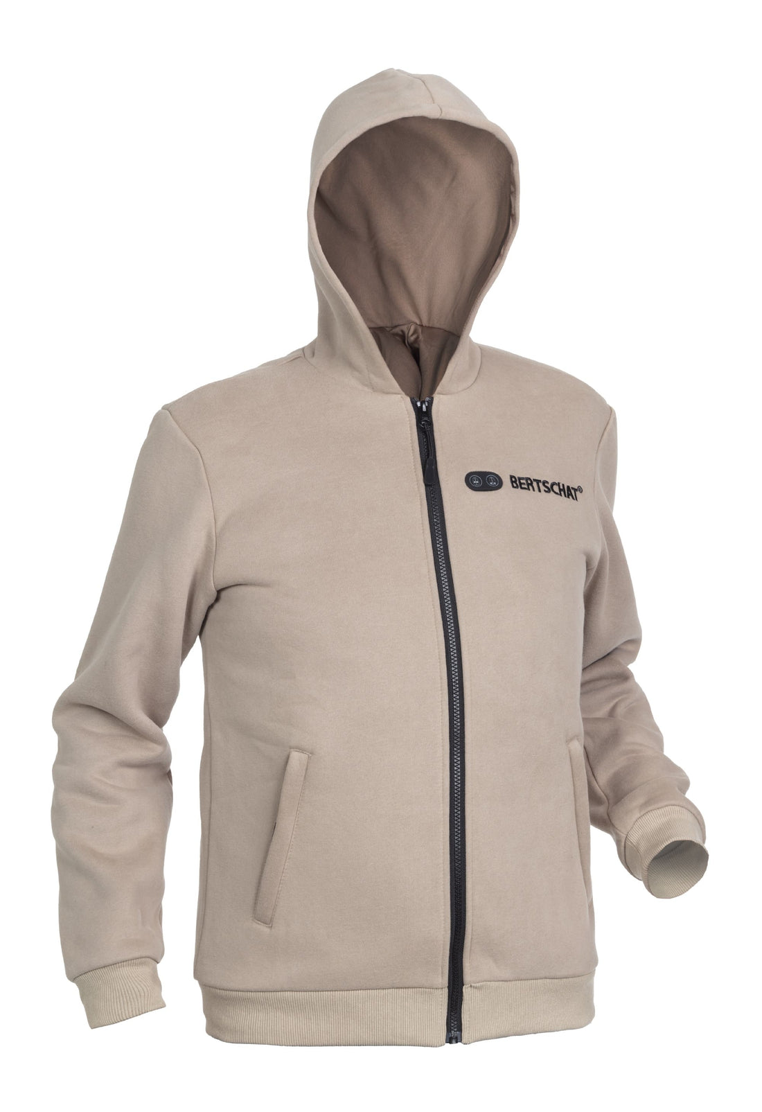 Opvarmet Hoodie - Mænd | Dual Heating - Beige
